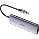 Концентратор Ugreen USB3.0 Type-C to USB 3.0x3/RJ45/ CM236 (60718) U0806727