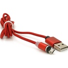 Дата кабель USB 2.0 to Micro 5P 1.0m 2A magnetic nylon red Pipo (18164) U1099746