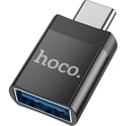 Перехідник UA17 USB-C M to USB F USB3.0 Black HOCO (6931474762016) U1064956