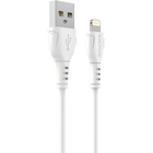 Дата кабель USB 2.0 AM to Lightning 1.0m 2.4A PVC BX51 white BOROFONE (6931474743909) U1067153