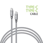 Дата кабель USB-C to USB-C 1.0m CBGNYTT1 60W Grey Intaleo (1283126559501) U0808139