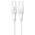 Дата кабель USB-C to USB-C 1.0m 60W High Elastic Zeus XO (NBQ239B_White) U1070485