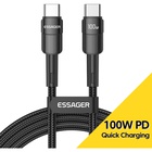 Дата кабель USB-C to USB-C 0.5m 100W black Essager (EXCTT1-XCB01) U1143387