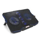 Підставка до ноутбука IceCoorel 10-15.6", 2*140mm + 3*70mm 1400 RPM, 2*USB, 410x290x26mm, Blue (A2) U1050077