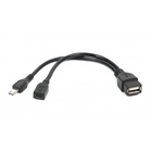 Дата кабель USB 2.0 AF to Mini 5P 0.15m Cablexpert (A-OTG-AFBM-04) U0197886