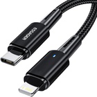 Дата кабель USB-C to Lightning 0.5m 20W black Essager (EXCTL-CGB01) U1106733