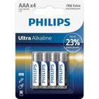 Батарейка PHILIPS AAA LR03 Ultra Alkaline * 4 (LR03E4B/10) U0380375