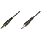 Кабель мультимедійний 3.5mm M to 3.5mm M 2.5m black Digitus (AK-510100-025-S) U1088025