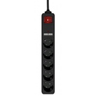 Мережевий фільтр живлення EnerGenie 5 розеток 1.5 м Black (SPG5-U2-5-02) U1192254
