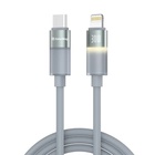 Дата кабель USB-C to Lightning 1.0m PD30W warm light gray ColorWay (CW-CBPDCL092-GR) U1170566