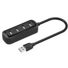 Концентратор Vention USB 2.0 to 4xUSB 2.0 0.15m black (VAS-J43-B015) U1125686