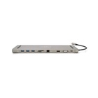 Концентратор VEGGIEG USB-C 8-in-1 USB-C + 3xUSB 3.0 + HDMI + VGA + 3.5mm + SD/TF + RJ45 0.1m silver (TC10) U1099706