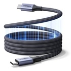 Дата кабель USB-C to USB-C 1.0m 240W 480Mbps braided black Ugreen (85973) U1182322