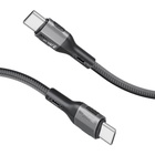 Дата кабель USB-C to USB-C 1.2m 60W PD FletchLink-CC black Promate (fletchlink-cc.black) U1071419