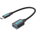 Перехідник OTG USB 3.1 AF to USB-C 0.15m black VENTION (CCVBB) U1137072