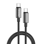 Дата кабель USB-C to USB-C 2.0m 5A 100W zinc alloy braided black ColorWay (CW-CBPDCC099-BK) U1170582