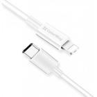 Дата кабель USB Type-C to Lightning 1.0m 3A white ColorWay (CW-CBPDCL032-WH) U0446703