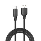 Дата кабель USB 2.0 AM to USB-C 2.0m 3A TPE embossed black ColorWay (CW-CBUC102-BK) U1170594