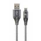 Дата кабель USB 2.0 AM to Type-C 1.0m Cablexpert (CC-USB2B-AMCM-1M-WB2) U0383993