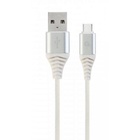 Дата кабель USB 2.0 AM to Type-C 1.0m Cablexpert (CC-USB2B-AMCM-1M-BW2) U0383990