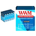 Лента к принтерам 6.35мм х 15м STD к. Black*5шт WWM (R6.15S5) U0423067