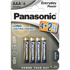 Батарейка Panasonic AAA Everyday Power * 6 (LR03REE/6B2F) U1147674