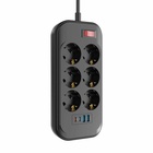Мережевий фільтр живлення ColorWay CW-CHE64PDB 6 роз, 4USB (CW-CHE64PDB) U1203446