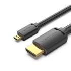 Кабель мультимедійний HDMI M to HDMI micro M 1.0m 4K black Vention (AGIBF) U1125459