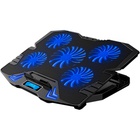 Підставка до ноутбука IceCoorel 10-15", 1*125mm 1400 RPM + 4*70mm 2500 RPM, 2*USB, 365x297x30mm, Blue (K5Bl) U1050086
