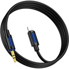 Кабель мультимедійний Lightning to 3.5mm M 1.0m silicone black BOROFONE (6941991114397) U1089027