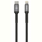 Дата кабель USB Type-C to Lightning 1.0m Black\Gray T-Phox (T-CL833) U0584075