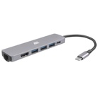 Концентратор 2E USB-C Slim Aluminum Multi-Port 6in1 (2EW-2684) U0761737