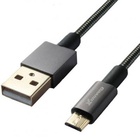 Дата кабель Grand-X USB - Micro USB, Cu, 2.1A, металл. оплетка, 1m (MM-01) U0258637