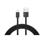 Дата кабель USB 2.0 AM to Lightning 1.2m Nets T-L801 Black T-PHOX (T-L801 black) U0419281