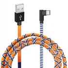 Дата кабель USB 2.0 AM to Type-C 1.0m Orange/Blue Grand-X (FC-08OB) U0478522