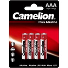 Батарейка Camelion AAA LR03 Plus Alkaline * 4 (LR03-BP4) U0450193