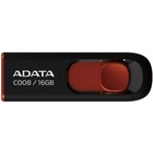 USB флеш накопитель A-DATA 16Gb C008 Black/Red USB 2.0 (AC008-16G-RKD) U0134320