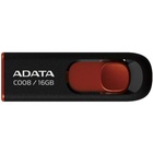 USB флеш накопитель A-DATA 16Gb C008 Black/Red USB 2.0 (AC008-16G-RKD) U0134320